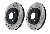 StopTech Drilled & Slotted Front Rotors - Honda